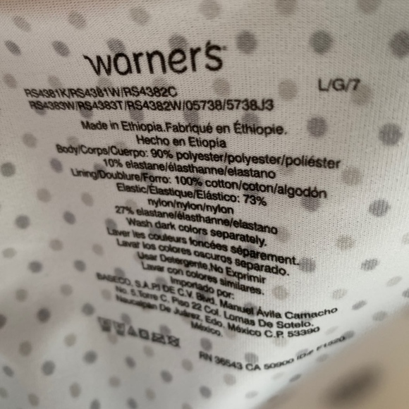 Warner's No Muffin Top BriefsPanties S/5 M/6 - Picture 7 of 10